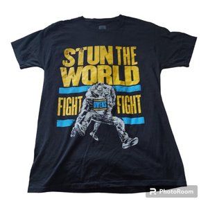 Men's Yellow and Blue T-shirt
